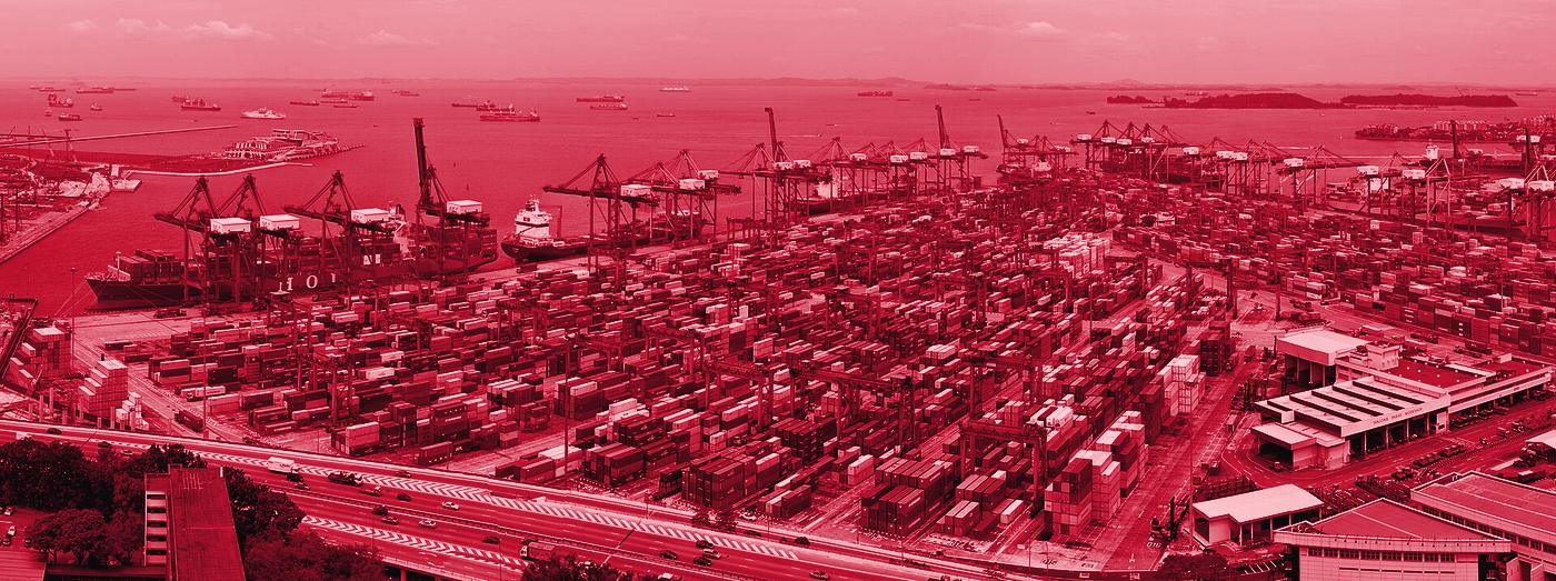 Container terminal in Southeast Asia
